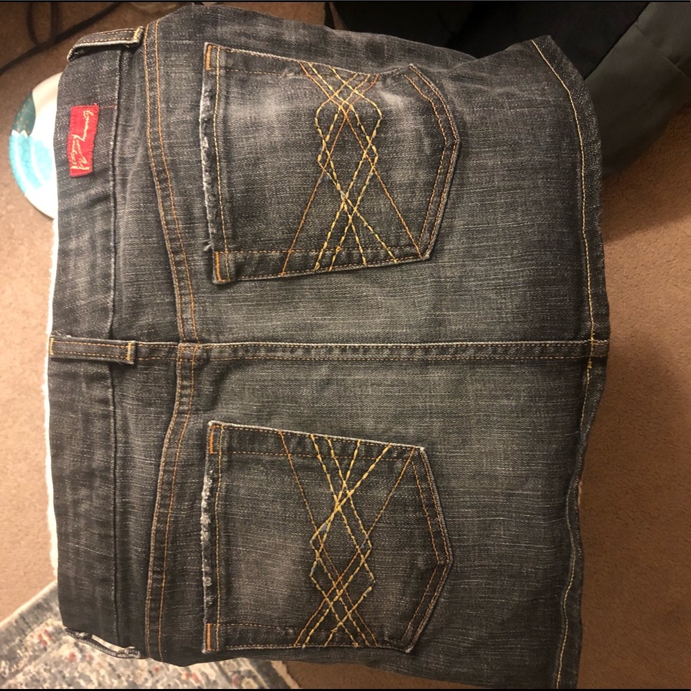 Thrifted mini skirt